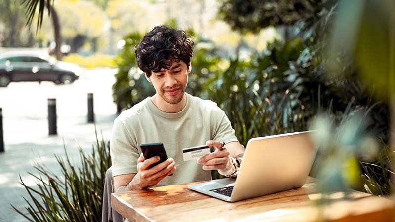 Man with phone